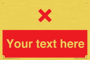 Custom red background, red cross sign